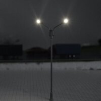 LED Straßenlampen H0 TT Lampen Leuchten 7cm 10cm 12-19V Modelleisenbahn 10 Stück