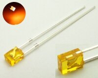 LED 2x3mm rechteckig klar diffus flach 2x3x4mm LEDs 10 20...