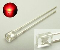 LED 2x3mm rechteckig klar diffus flach 2x3x4mm LEDs 10 20...