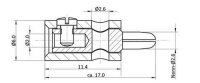 Verteilerplatte Bananenstecker Querlochstecker 2,6mm Mini Stecker Stromverteiler