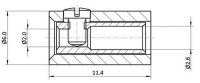 Verteilerplatte Bananenstecker Querlochstecker 2,6mm Mini Stecker Stromverteiler