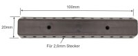 Verteilerplatte Bananenstecker Querlochstecker 2,6mm Mini Stecker Stromverteiler