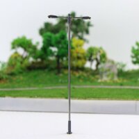 LED Straßenlampen H0 TT Lampen Leuchten 2-flammig Höhe 6 - 10cm 10 Stück W417