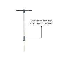 LED Straßenlampen H0 TT Lampen Leuchten 2-flammig Höhe 6 - 10cm 10 Stück W417