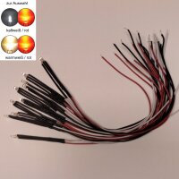 LED Umbauset Duo LEDs 2mm 3mm mit Kabel Lichtwechsel H0...