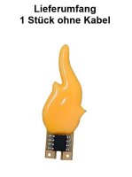 Flackerlicht brennendes Haus LED brandflackern Feuer H0...