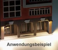 Wandlampen LED Strahler Wandleuchten für H0 Häuser Gebäude Werbetafel 10 Stück