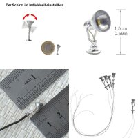 LED Flutlichtstrahler Strahler H0 Fassadenstrahler Lampen Leuchten 5 Stück