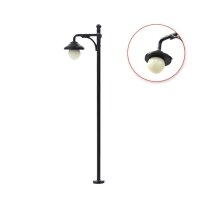 LED Straßenlampen H0 Lampen Leuchten 6,5cm Parkleuchten Set 10 Stück S1032