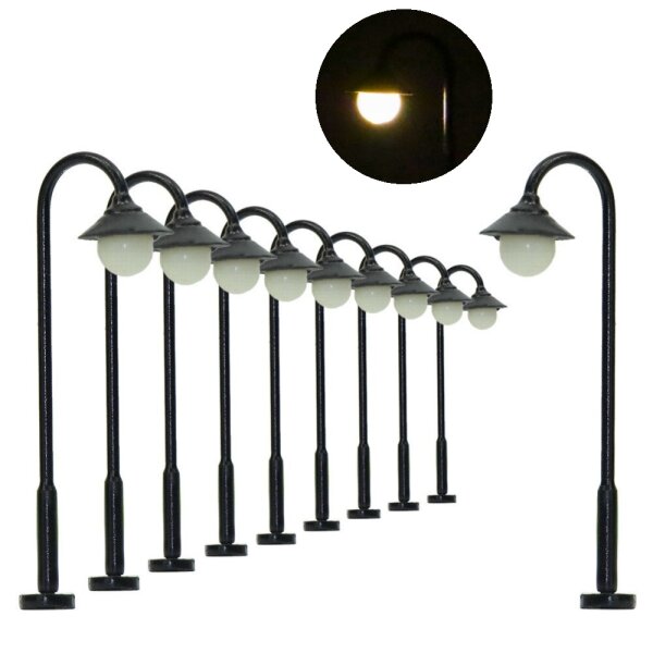LED Straßenlampen N Z Laternen Leuchte höhenverstellbar 2 - 3,5cm 10 Stück S1209