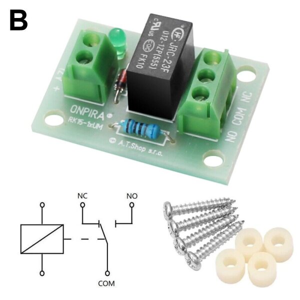 Relaiskarte Relaisplatine Relais 12 Volt 1xUM und 2xUM bis 7A klein mini Modul B 1x UM 12V