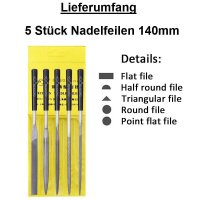 Nadelfeilen Schlüsselfeilen Set 10 / 5 Minifeilen Holz Metall Sortiment Feilen