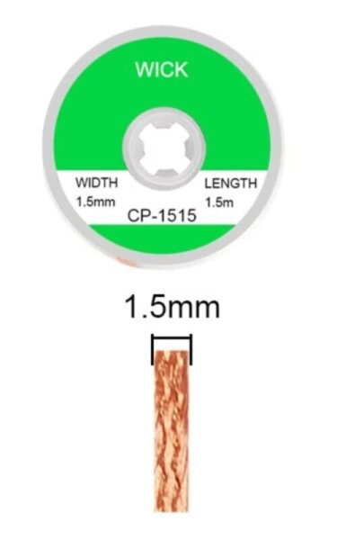 Entlötlitze Sauglitze Set 1 1,5 2 2,5 3 3,5 4mm Entlöten Kupfer Absauglitze 1,5m 1,5mm