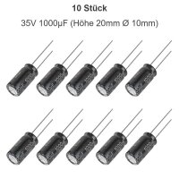 Elko Kondensator 470 / 1000 µF 16V 25V 35V Flackerschutz Stützkondensator THT