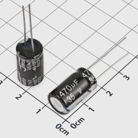 Elko Kondensator 470 / 1000 µF 16V 25V 35V Flackerschutz Stützkondensator THT