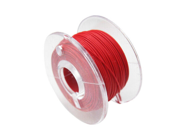 Microlitze Microkabel Decoderlitze FEP Litze flexibel 0,014mm² 36 AWG 10m Spule Rot 10 Meter