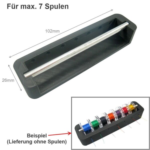 Kupferlackdraht Lackdraht 0,15mm 0,1mm 10m Cu Draht 10 Meter Spule 7 Farben WAHL Spulenhalter für 7 Spulen