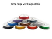 Zwillingslitze Doppellitze 2x 0,14mm² 10m Spule Litze zweiadrig Kabel Kupfer Cu