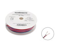 Zwillingslitze Doppellitze 2x 0,14mm² 10m Spule...