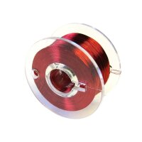Kupferlackdraht Lackdraht rot schwarz 0,1mm CU-Draht auf Spule je 100m Set W330