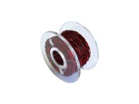 Kupferlackdraht rot schwarz verdrillt 2 x 0,15mm Lackdraht 10 Meter Spule S006